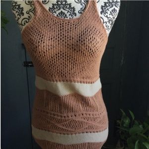 Anthropologie Boho Crocheted Maxi Dress by Hazel M